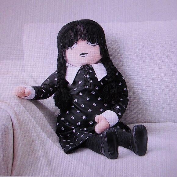 WEDNESDAY ADDAMS PILLOW DOLL NEW POTTERY BARN - Picture 5 of 8
